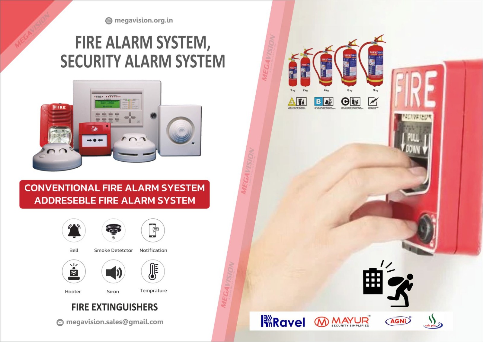 Fire Alarm System, Security Alarm System
